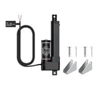 Justech Actuador Lineal 3000N 100mm,12V Motor Actuador Lineal,Impermeable IP65,Aleación de Aluminio Para Conversión de Descarga de Remolque,Carretilla Manual,Cama Eléctrica