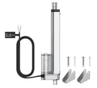 Justech DC 12V Actuador Lineal Motor 750N 200mm para Auto RV Abridor Eléctrico de Puerta Construcción de Maquinaria Agrícola Industrial Vehículo de Barrido Limpios Buques de Carga y Otra Aplicación