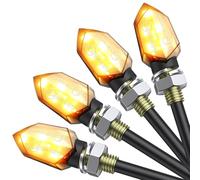 Justech Intermitentes Moto Homologados 4pcs Led Luces de Señal de Giro Indicador de Motocicleta Impermeable Universal 3528 LED Indicador Para Motocicleta Moto