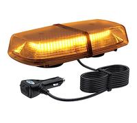 Justech Luz Emergencia del Vehículo 72 LEDS 18W Luz de Advertencia Ámbar IP67 Barra de Luz de Estroboscópica 8 Modos de Flash con 5m Cable e Interruptor de Control para 12/24V Remolque Camión Vehículo