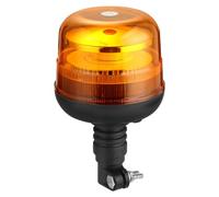 Justech Rotativo LED 12V/24V Luz Emergencia Coche Homologado E9,48LED Luz Estroboscópica IP67,10 Modos de Flash con Función de Memoria y Diseño de Reflector Espejado para Camión Tractor Caravana