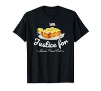 Justice for Lemon Pound Cake Funny Patriotic Dessert Graphic Camiseta
