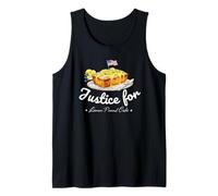 Justice for Lemon Pound Cake Funny Patriotic Dessert Graphic Camiseta sin Mangas