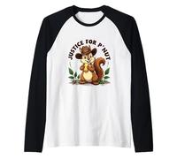 Justice for P'Nut Adorable Sombrero de Vaquero Peanut The Squirrel Camiseta Manga Raglan