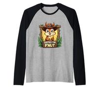 Justice for P'Nut Adorable Sombrero de Vaquero Peanut The Squirrel Camiseta Manga Raglan