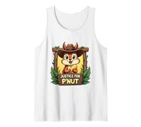 Justice for P'Nut Adorable Sombrero de Vaquero Peanut The Squirrel Camiseta sin Mangas