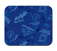 Justice League - Alfombrilla de mouse fina de perfil bajo con patrón azul