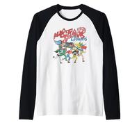 Justice League All Star Comics Camiseta Manga Raglan