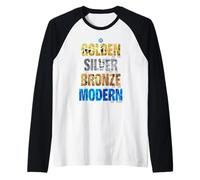 Justice League DC Across The Years Camiseta Manga Raglan