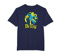 Justice League Dr. Fate Ankh Camiseta, Hombre Tallas Grandes, Azul Marino, 2X Alto