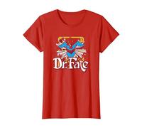 Justice League Dr. Fate Stars Camiseta, Mujer, Rojo, M