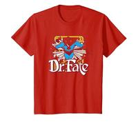 Justice League Dr. Fate Stars Camiseta, Niños, Rojo, 12 años