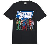 Justice League Modern Line Up Comfort Colors Adult Heavyweight T-Shirt