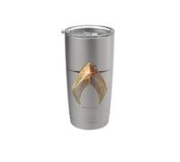 Justice League Movie Aquaman Logo Vaso térmico de acero inoxidable de doble pared
