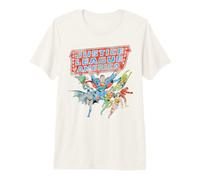 Justice League of America Line Up Camiseta Premium
