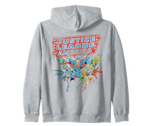 Justice League of America Line Up Sudadera con Capucha