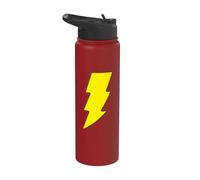 Justice League Shazam! Logo Stainless Steel Insulated Water Bottle