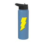 Justice League Shazam! Logo Stainless Steel Insulated Water Bottle