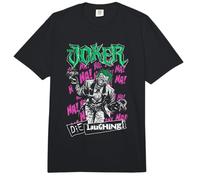 Justice League The Joker Die Laughing Comfort Colors Adult Heavyweight T-Shirt