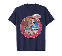 Justice League Wonder Woman Vintage No Time For Naughty Camiseta