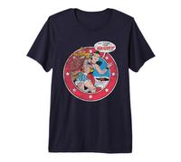 Justice League Wonder Woman Vintage No Time For Naughty Camiseta Premium
