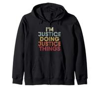 Justice Name Justice Personalized Name First Given Sudadera con Capucha