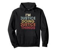 Justice Name Justice Personalized Name First Given Sudadera con Capucha
