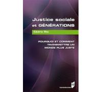 Justice Sociale Et Générations (ebook)