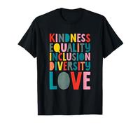 Justicia Social Bondad Igualdad Inclusión Diversidad Amor Camiseta