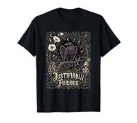 Justificablemente Furioso Cuervo Anti Patriarcado Goth Nouveau Art Camiseta