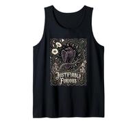 Justificablemente Furioso Cuervo Anti Patriarcado Goth Nouveau Art Camiseta sin Mangas