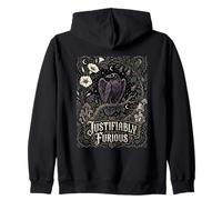 Justificablemente Furioso Cuervo Anti Patriarcado Goth Nouveau Art Sudadera con Capucha