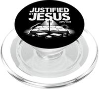 Justificado por Jesús Hechos 13 Fe sobre la Ley Evangelio Verdad PopSockets PopGrip para MagSafe