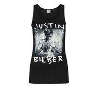Justin Bieber Camiseta sin mangas modelo Purpose para mujer (NS4255)