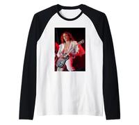 Justin Hawkins Cantante De La Oscuridad En Vivo T En El Parque Camiseta Manga Raglan