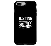 JUSTINE Powered by Plants Personalized Gift For Plant Moms Carcasa para iPhone 7 Plus/8 Plus