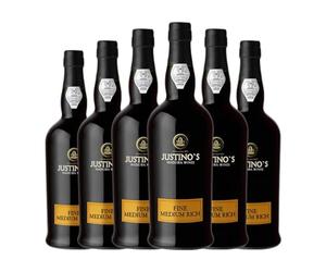 Justino's Madeira Fine Medium Rich Madeira 3 Años 75 cl Vino generoso (Caja de 6 Botellas de 75 cl)