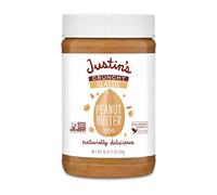 Justin's Crunchy Classic - Mantequilla de maní de vidrio de 473 ml, sin gluten, sin OMG, de origen responsable