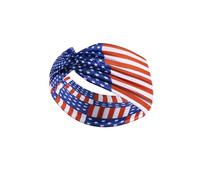 JustMyDress Diadema turbante con bandera estadounidense para mujeres y niñas, accesorios para el pelo, JHN22 (-1C)