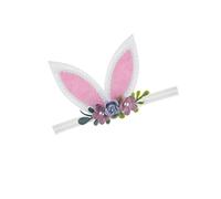JustMyDress Linda diadema para niñas con orejas de conejo con lazos de lentejuelas para regalo de Pascua JHE01 (B3-oreja rosa)