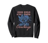 Justo aquí para el ambiente occidental de los Cowboys Sudadera