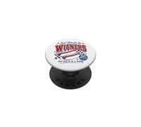 Justo aquí para Que el Mal día de Wieners Sea un Perro Caliente PopSockets PopGrip Adhesivo