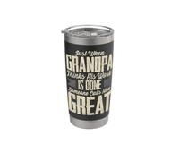 Justo cuando el abuelo piensa que su trabajo está hecho Vaso térmico de acero inoxidable de doble pared