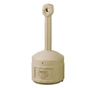 JustRite 26800 cesación del Fuego de polietileno de alta densidad (HDPE) Cigarette Butt receptáculo, 4 litros capacidad, 5670, beige, 1