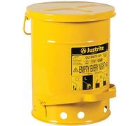 JustRite d23018 grasosa Papelera, 6 L, color amarillo