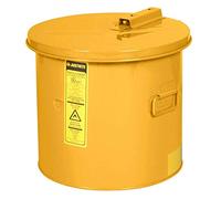 Justrite Limpieza de piezas tanque de inmersión, 5 galones, amarillo