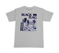 JUSTSWAG Black Flag Nervous Breakdown T-Shirt X-Large White