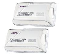JUSTTOP 2 soportes EZ Pass con potentes ventosas para parabrisas, asegura tu pase de peaje con nuestro soporte EZ Pass para parabrisas, solo se adapta a EZ Pass Mini/Ipass, transparente, paquete de 2