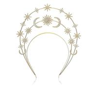 JUSTUSNX halo Crown hair Belt Star rhinestone hair Belt goddess Wedding Belt Party Clothing Women and Girls hair Clothing (A)
