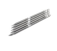 JUSTYINUO 5 PCS T12 Series Solder Hierro Tips Fit for Hakko Fx951 Adecuado Bakon 950D Estación de Soldadura Habilidades de Soldadura (Color : Silver)